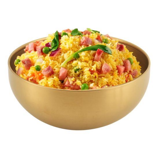Spacious Stainless Steel Bowls for Salads, Korean Soups, Rice, And Ramen, Featuring a Golden End, Measuring 5.91X2.76 inch